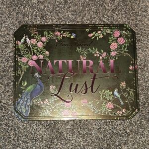 Too Faced Natural Lust Palette with Floral and Peacock Design
